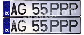 Дубликат Румынского номера на авто